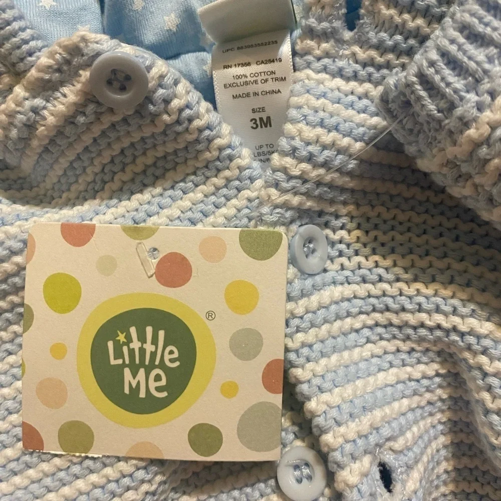 NWT Little Me Hooded Cardigan